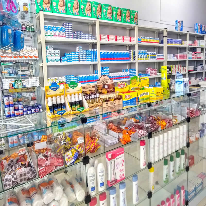 Farmácia Caixa Beneficente - Mostruário de Cosméticos